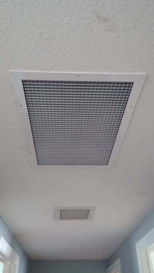 Finished ceiling diffuser